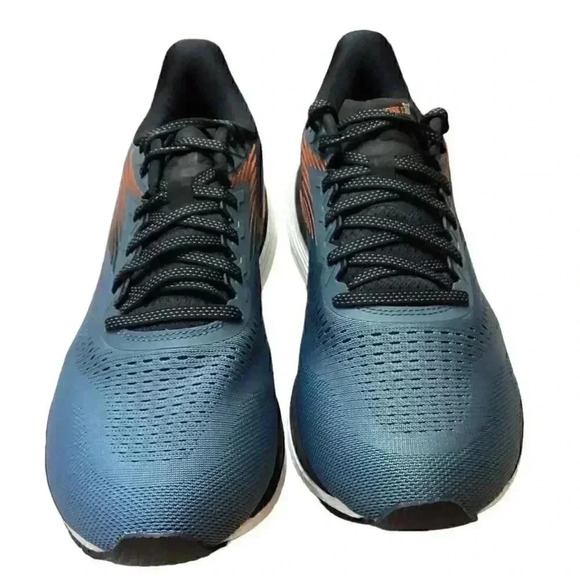 361 Spire 5 Mens 10 Stormy Gray Orange Stability Athletic Running Shoes NEW - Picture 2 of 7